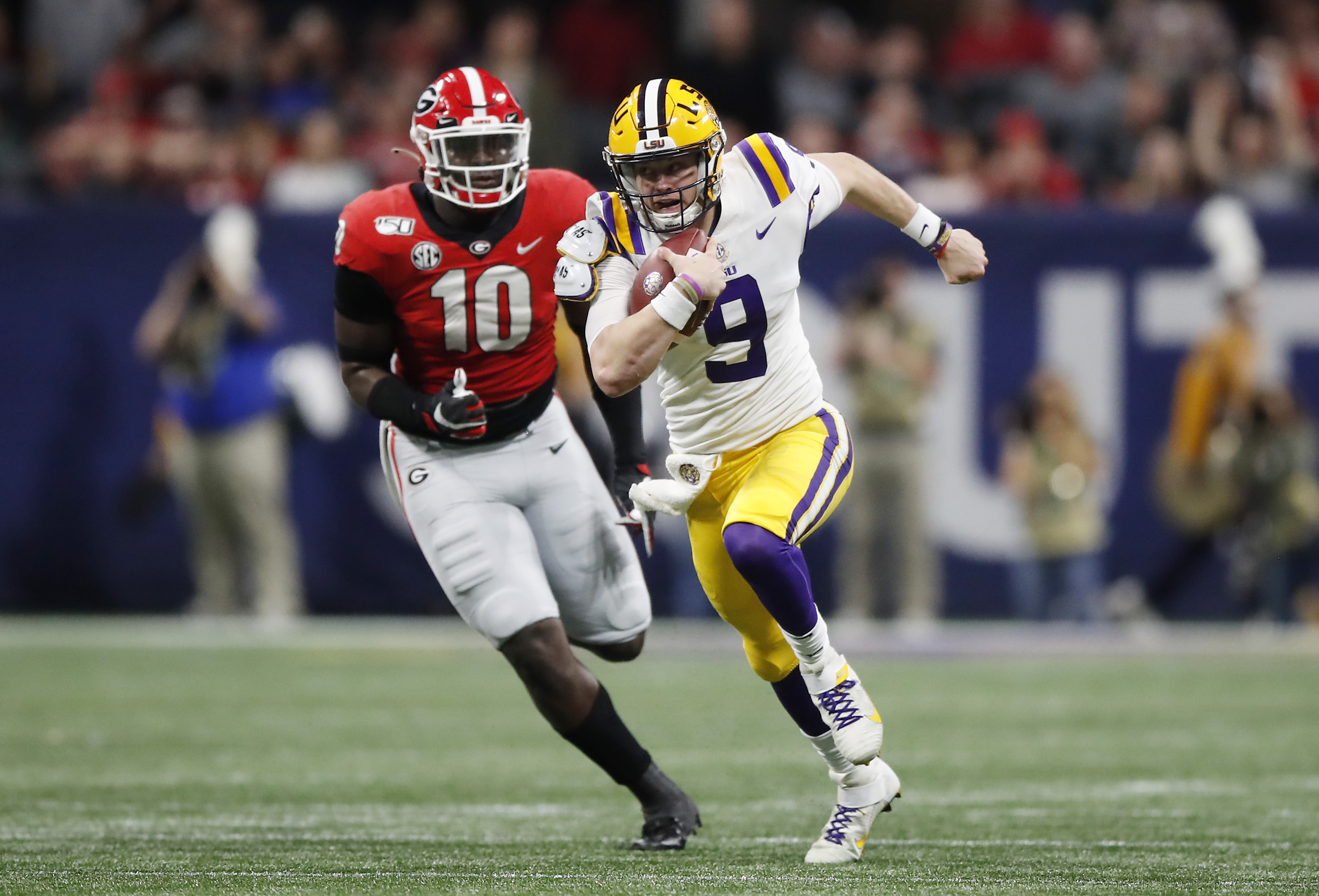 Joe Burrow had himself a day. (Todd Kirkland/Getty Images)