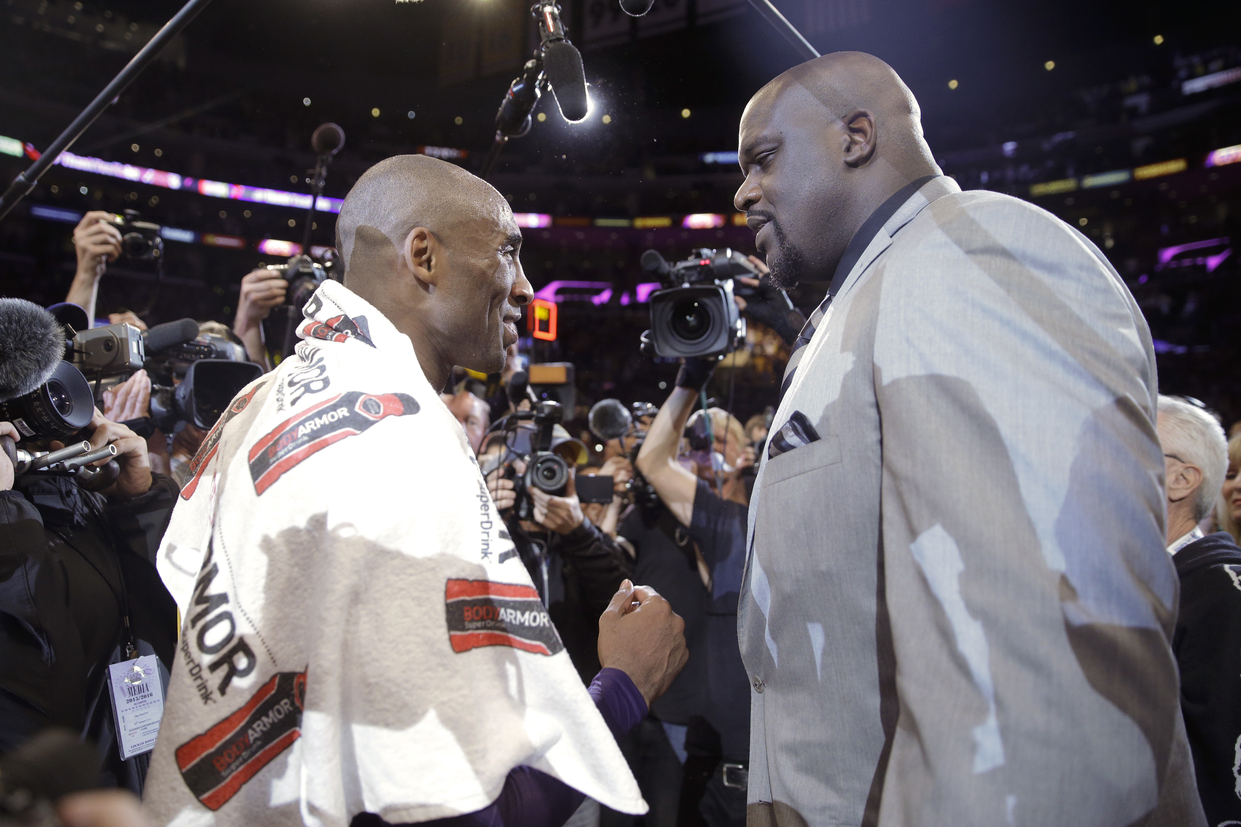 Shaquille O'Neal expressed regret over not talking more with Bryant when he had the chance. (AP Photo/Jae C. Hong)