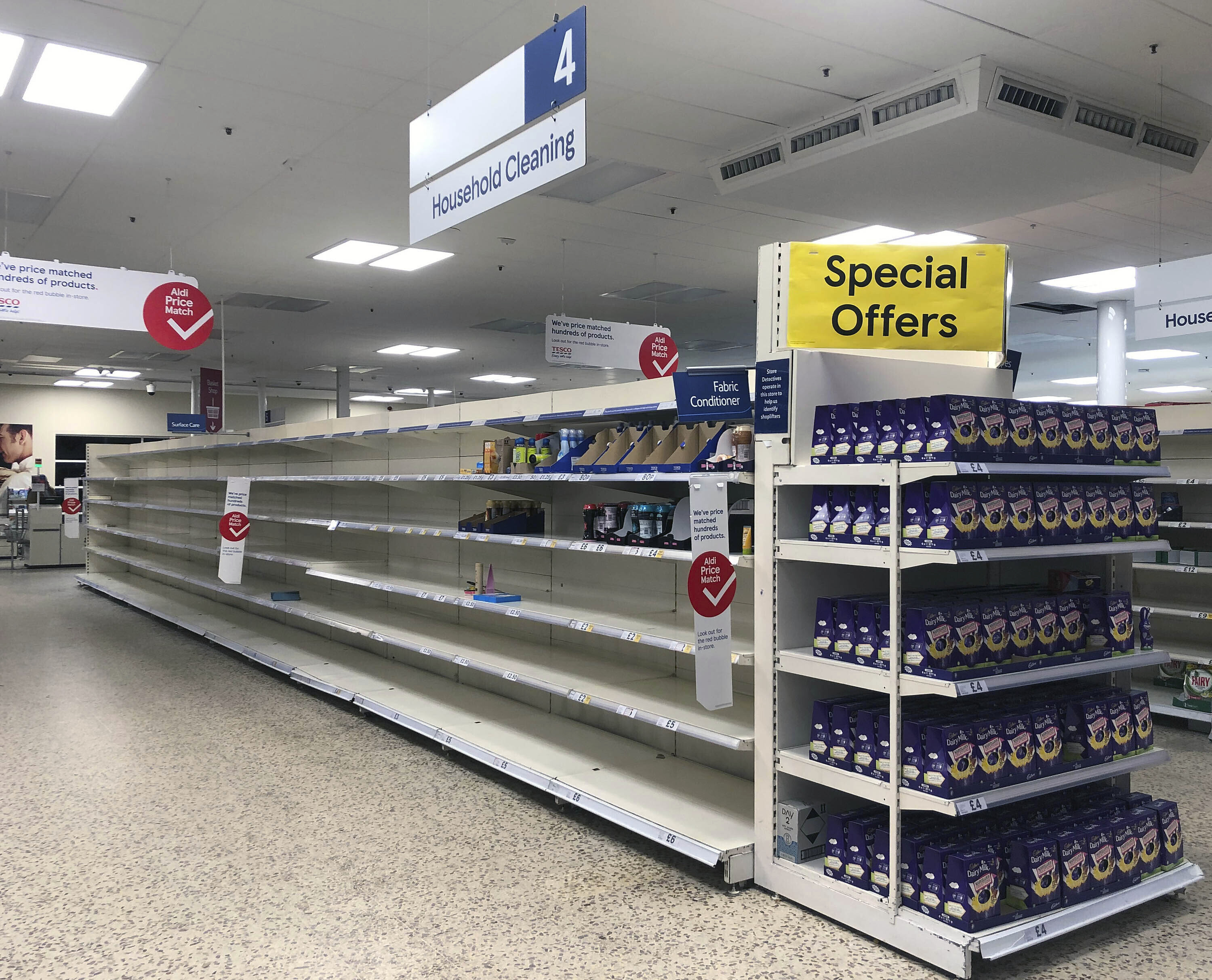 Coronavirus Tesco Limits Essential Items To One Each To Stop