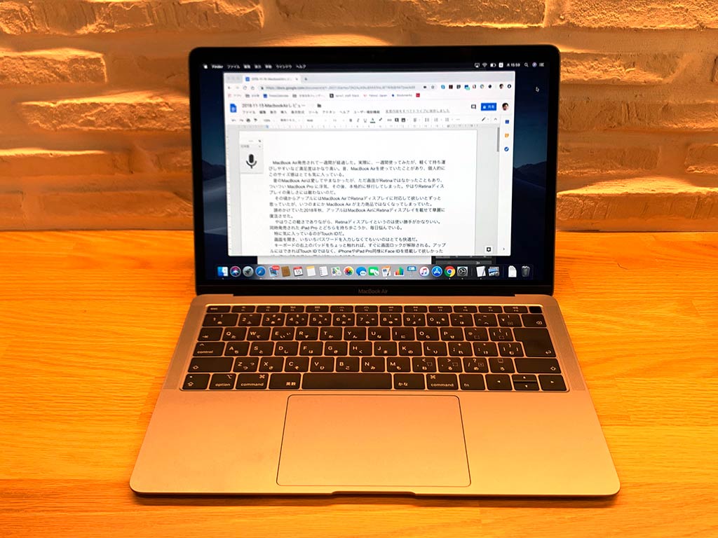 macbook air マイク