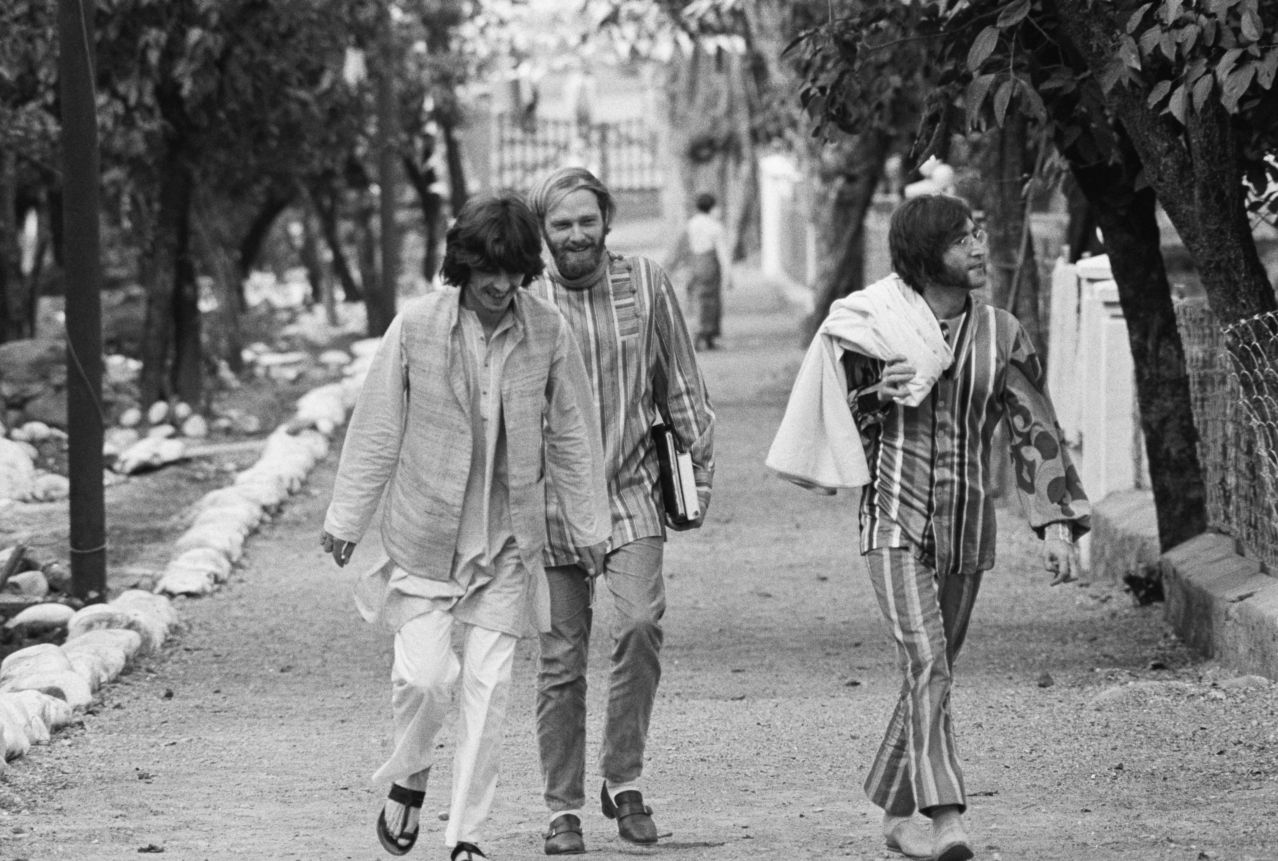 George Harrison, Mike Love, and John Lennon