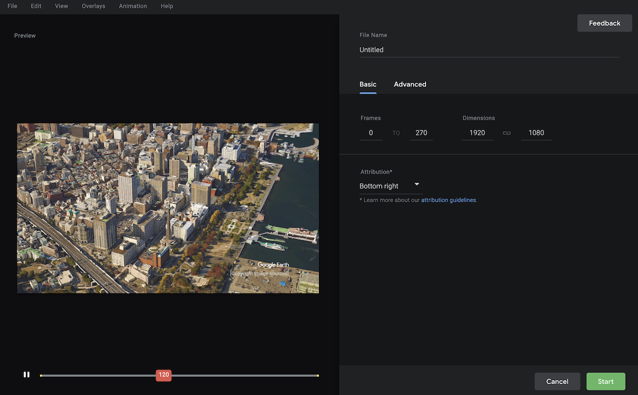 Google Earth Studio
