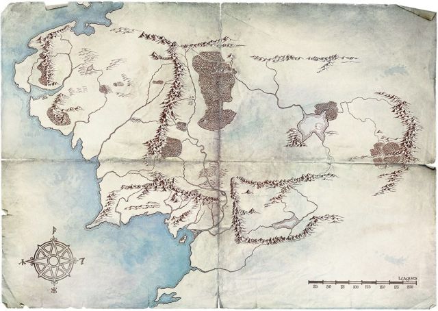 Amazon's first 'Lord of the Rings' teaser is a minimal Middle-earth map