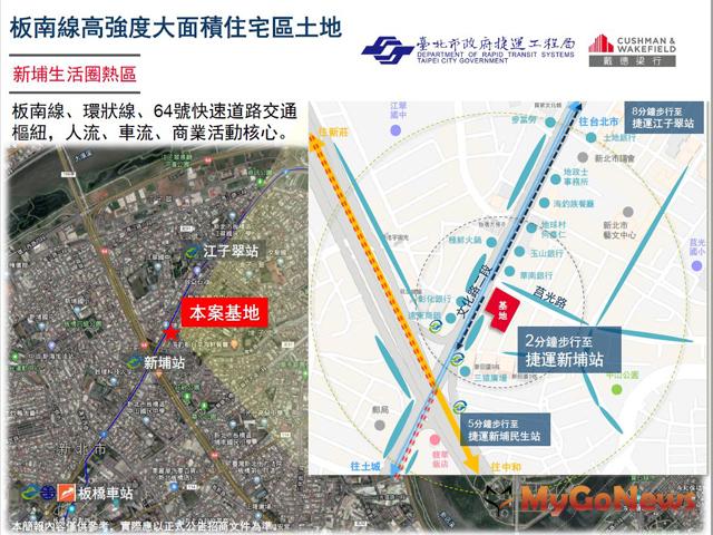 ▲捷運板橋線新埔站(捷三)毗鄰地土地開發案徵求投資人 招商說明會(圖：戴德梁行)