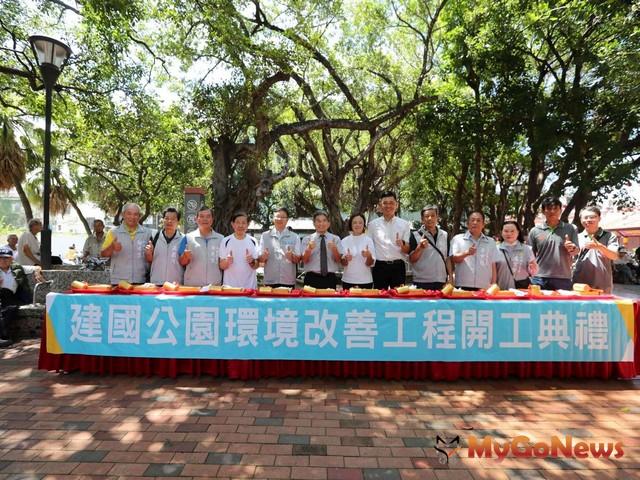 ▲竹市舊城區核心綠帶換新衫 建國公園改善工程開工(圖：新竹市政府)