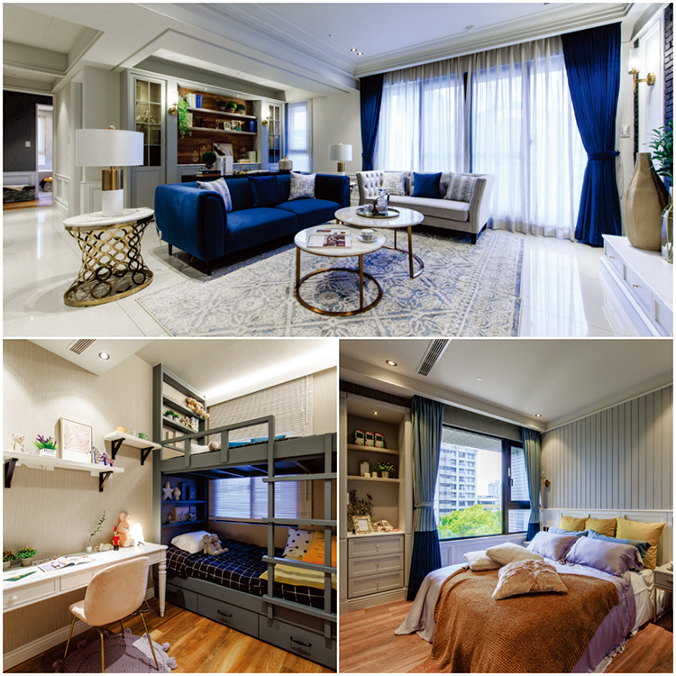 「長虹天馥」規劃54~68坪、3~4房，格局大器方正、充分採光，明亮氛圍提升整體空間質感。(實品屋實景拍攝)