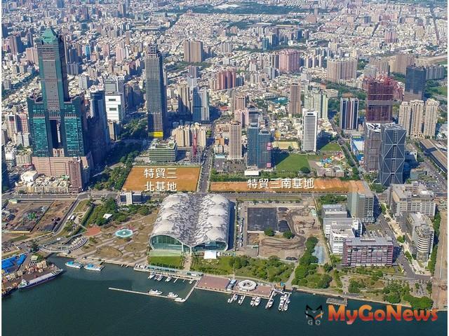▲高雄多功能經貿區「特貿三」精華地「公告招商」中！都發局：投資金額超過265億元，創造就業4000人(圖：高雄市政府)