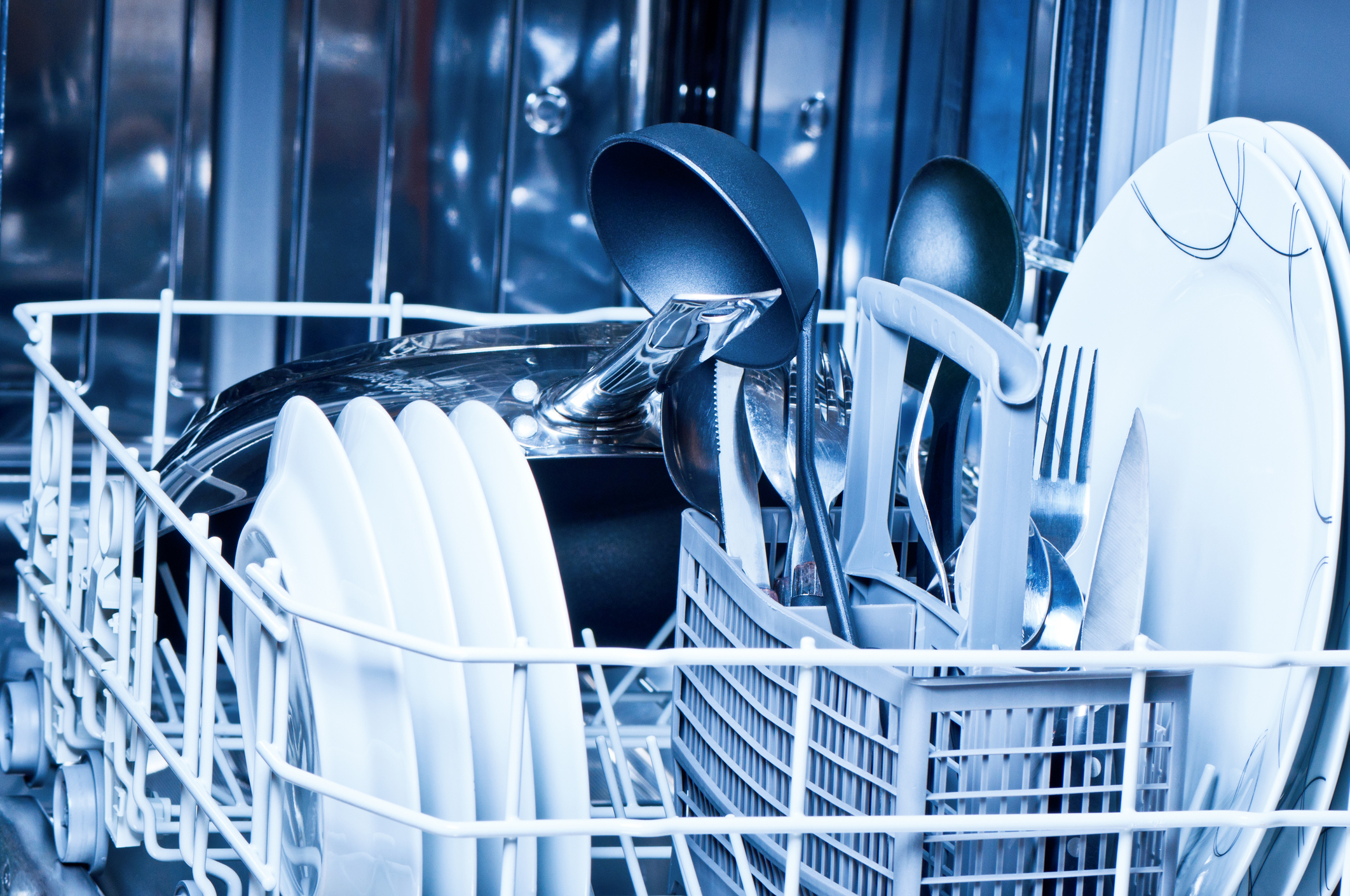 Why not put non-stick pans in the dishwasher? [Photo: Getty]