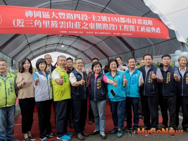 ▲等了10年終於開工！神岡區大豐路四段計畫道路開闢2020年4月完工(圖：台中市政府)