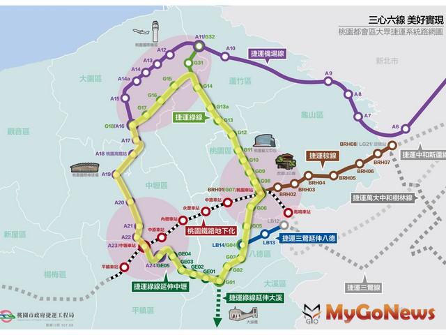 ▲捷運綠線延伸中壢可行性研究交通部審查通過 將送行政院續審(圖：桃園市政府)