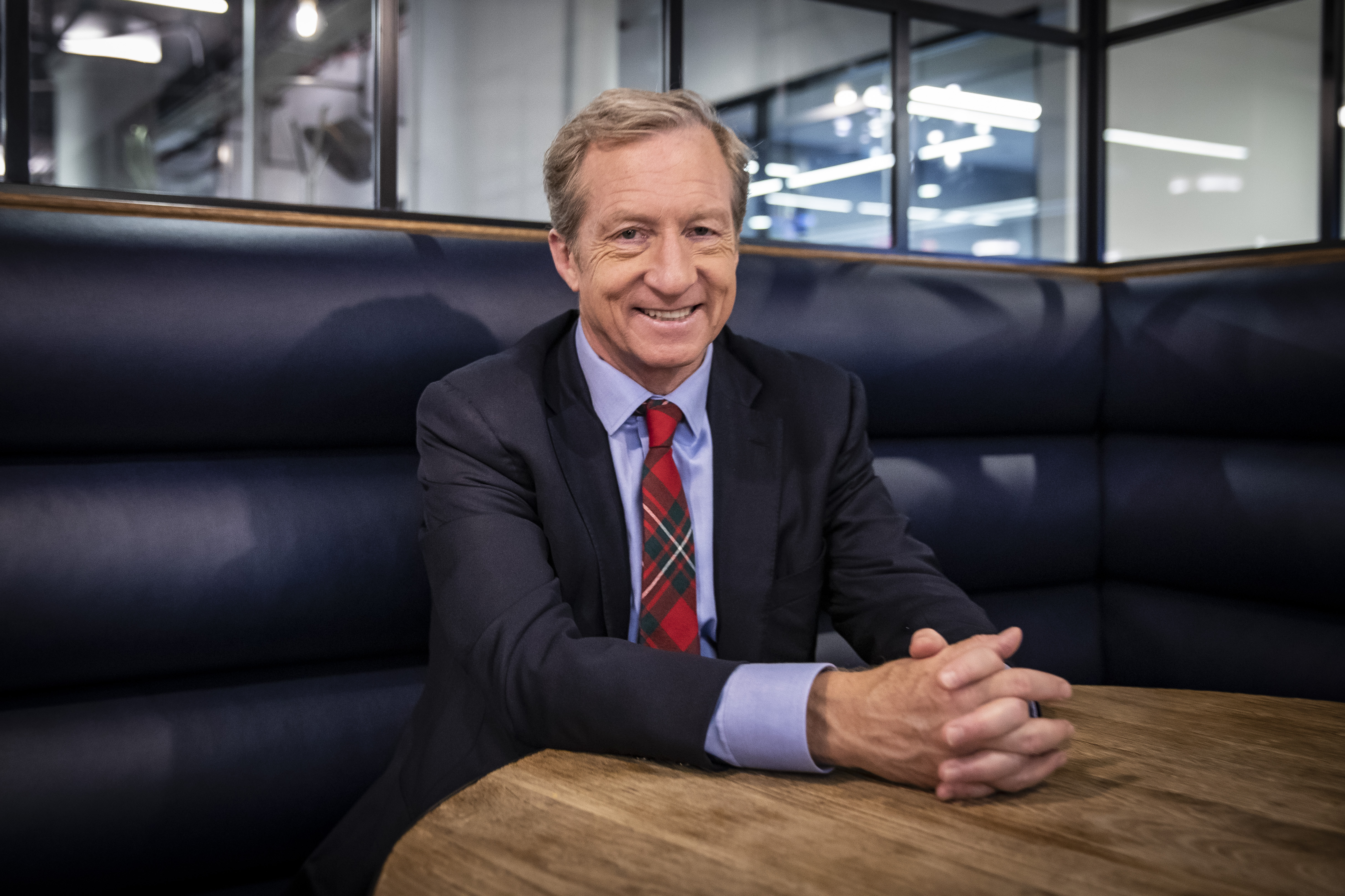 Democratic candidate Tom Steyer backs rival Joe Biden around impeachment inquiry, says he should be left out of this