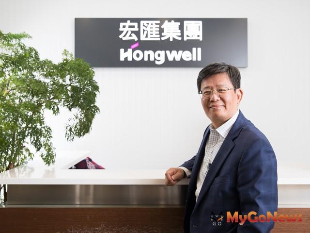 ▲宏匯集團總裁黃坤泰看好新莊副都心商用不動產的發展，認為是新北市是「北區」明日之星。