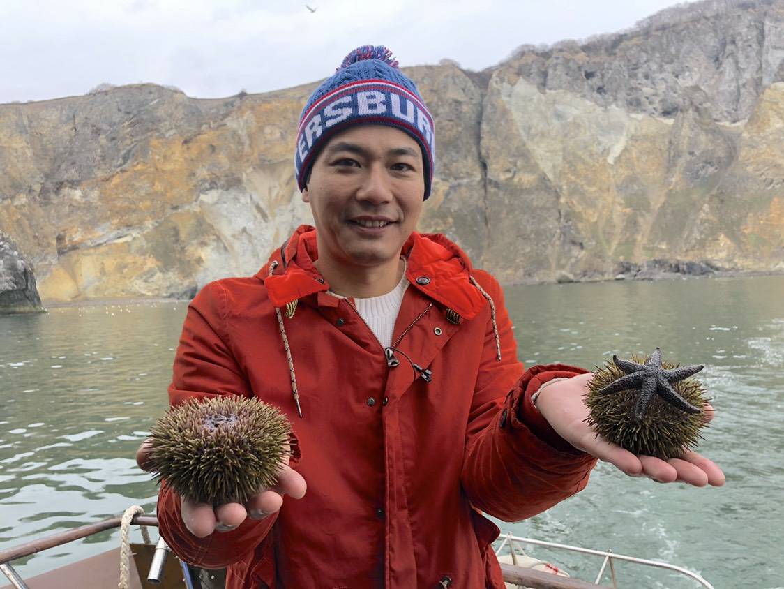 ▲刘杰中推荐喜欢吃海鲜的民众，一定要去趟俄罗斯海参崴。