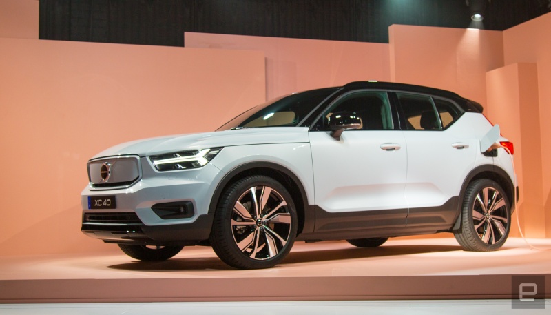 The XC40 EV is Volvo’s first full-electric vehicle