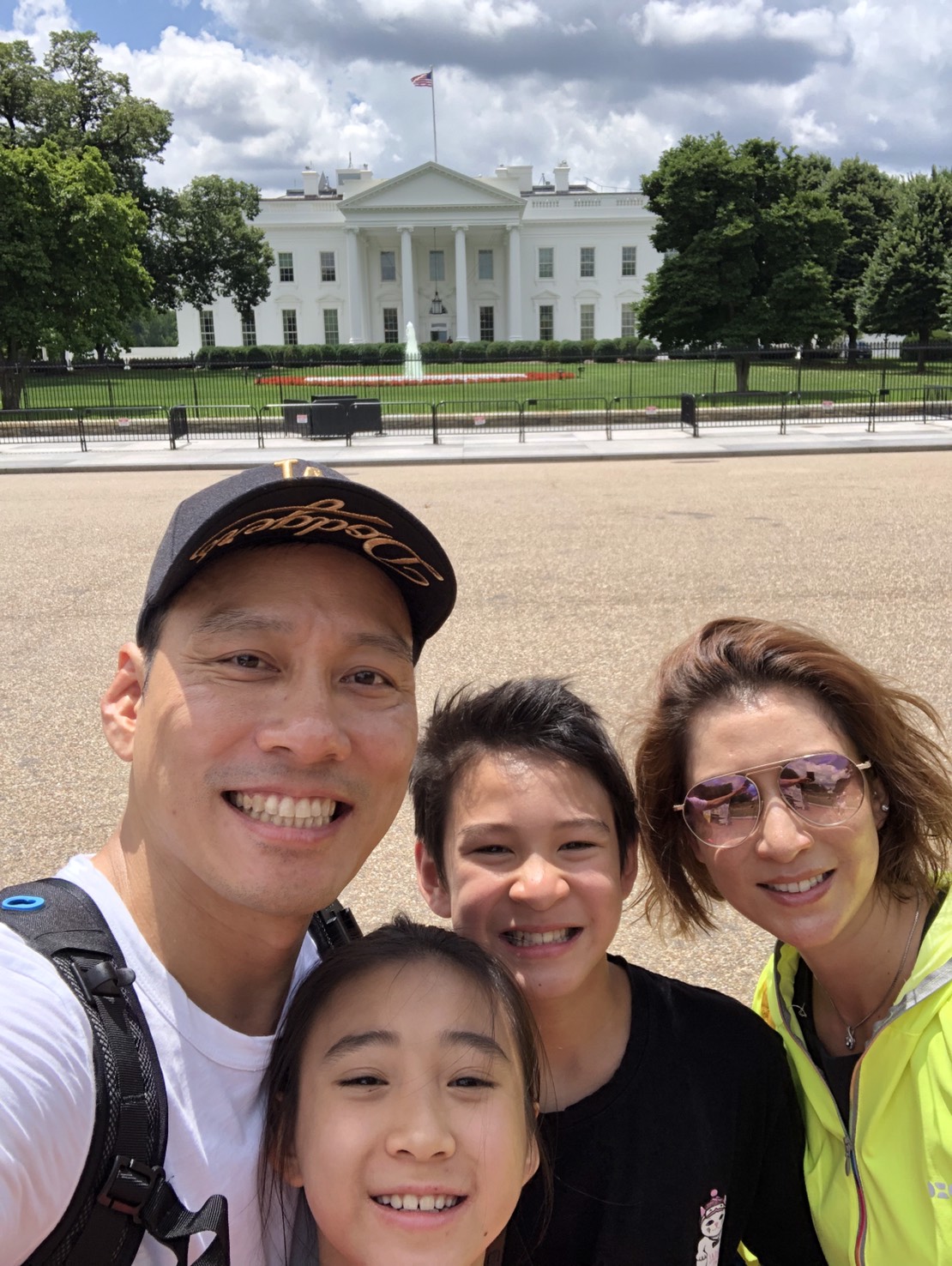 ▲為了讓兒子學習美國歷史時更有感覺，艾力克斯也安排白宮等知名景點。