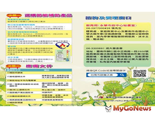 ▲台南市府：第三期住宅節能設備汰換補助11月1日啟動(圖：台南市政府)
