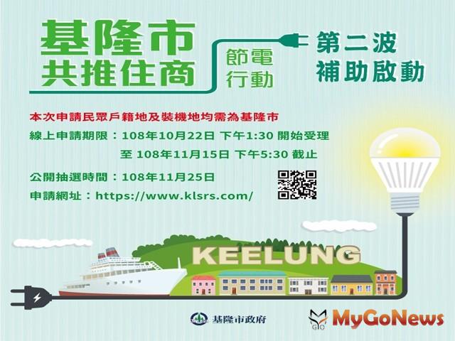 ▲基隆市住宅家電汰換第二波補助 22日下午開始網路受理(圖：基隆市政府)