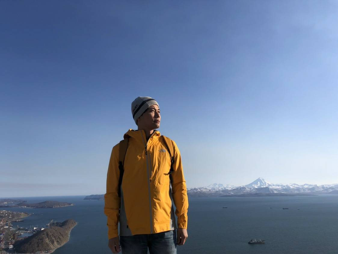 ▲因为外景节目主持，让刘杰中第一次赴俄罗斯旅行。