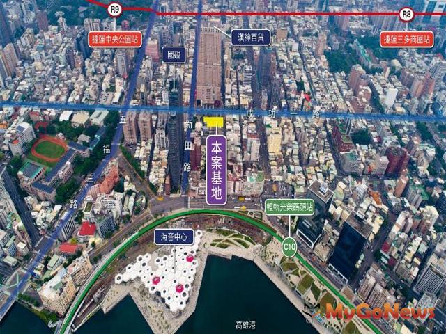 ▲「高雄市成功路漢神百貨對面商業區設定地上權開發案」由和平萬壽開發以權利金新台幣5億7,852萬元得標(圖：高雄市政府)