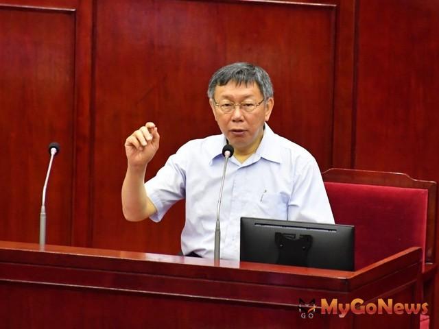 ▲柯文哲至議會專案報告台北市重大工程及BOT案最新推動進度