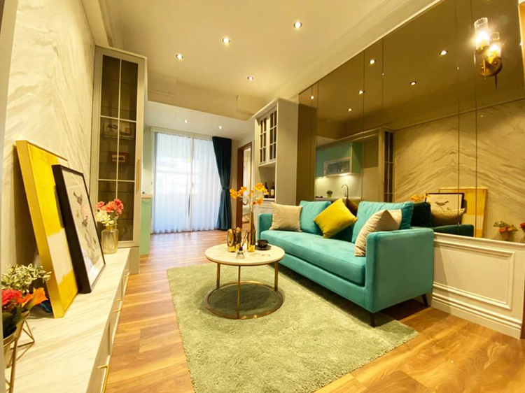 【欣聯東園綻】規劃24坪正2房，是北市少見稀有產品，吸引不少年輕想成家的消費者前來賞屋。