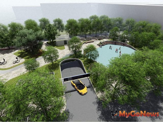 ▲新北三蘆 再獲4案前瞻補助停車場，圖為蘆洲區永康公園停車場示意圖(圖：新北市政府)
