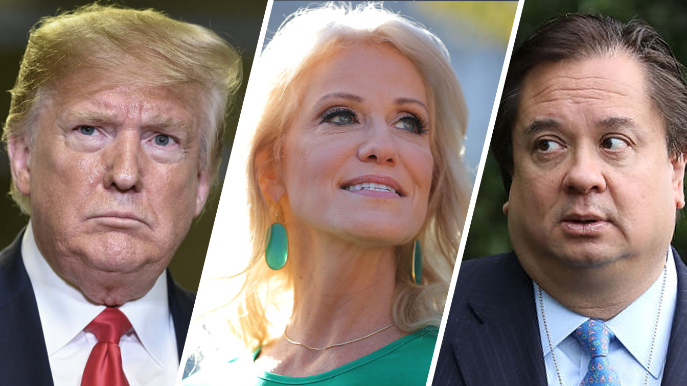 Trump says Kellyanne must have done some bad things to George Conway