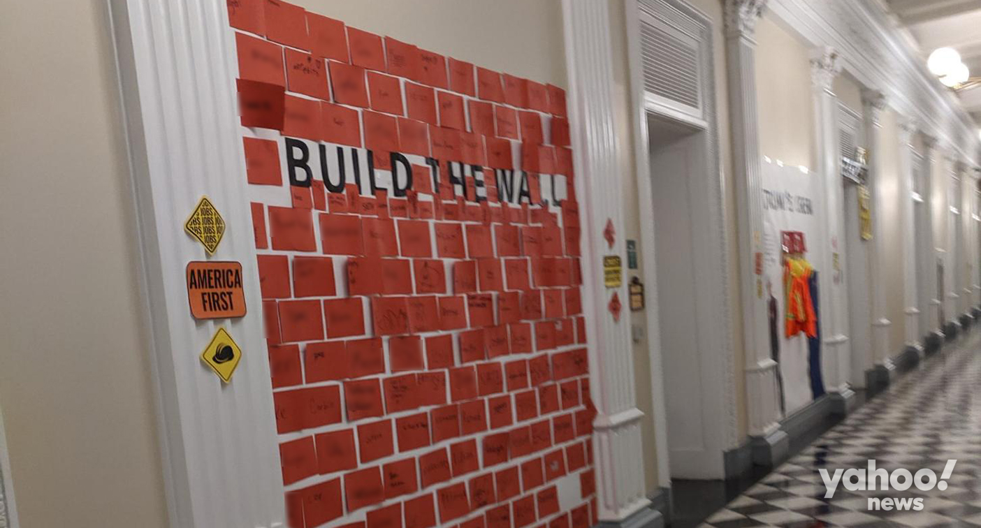 Children were told to ‘build the wall’ at White House Halloween party