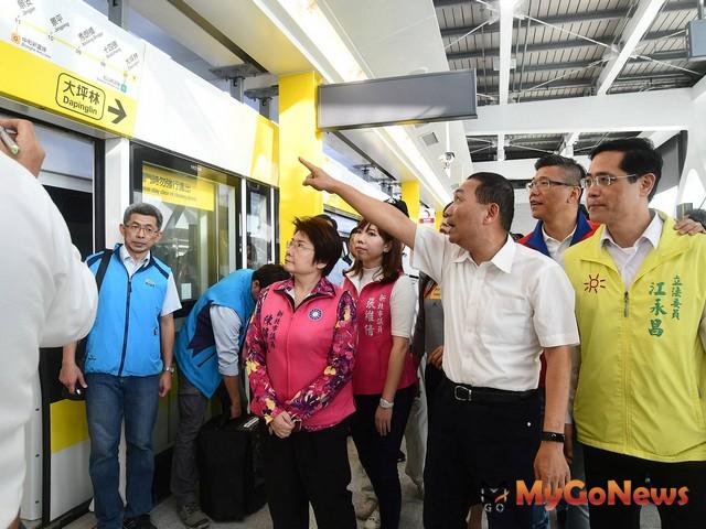 ▲新北捷運環狀線降噪有成 侯友宜視察力拚年底通車(圖：新北市政府)