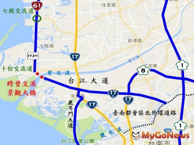 ▲黃偉哲市長做到了，國發會通過西濱快曾文溪橋新建完成台南市三橫三縱最後一塊拼圖(圖：台南市政府)