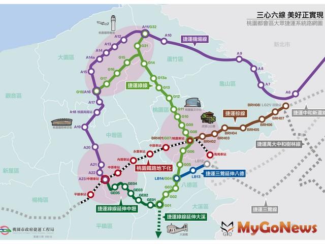 ▲桃園捷運綠線延伸中壢計畫可行性研究，獲行政院核定(圖：桃園市政府)