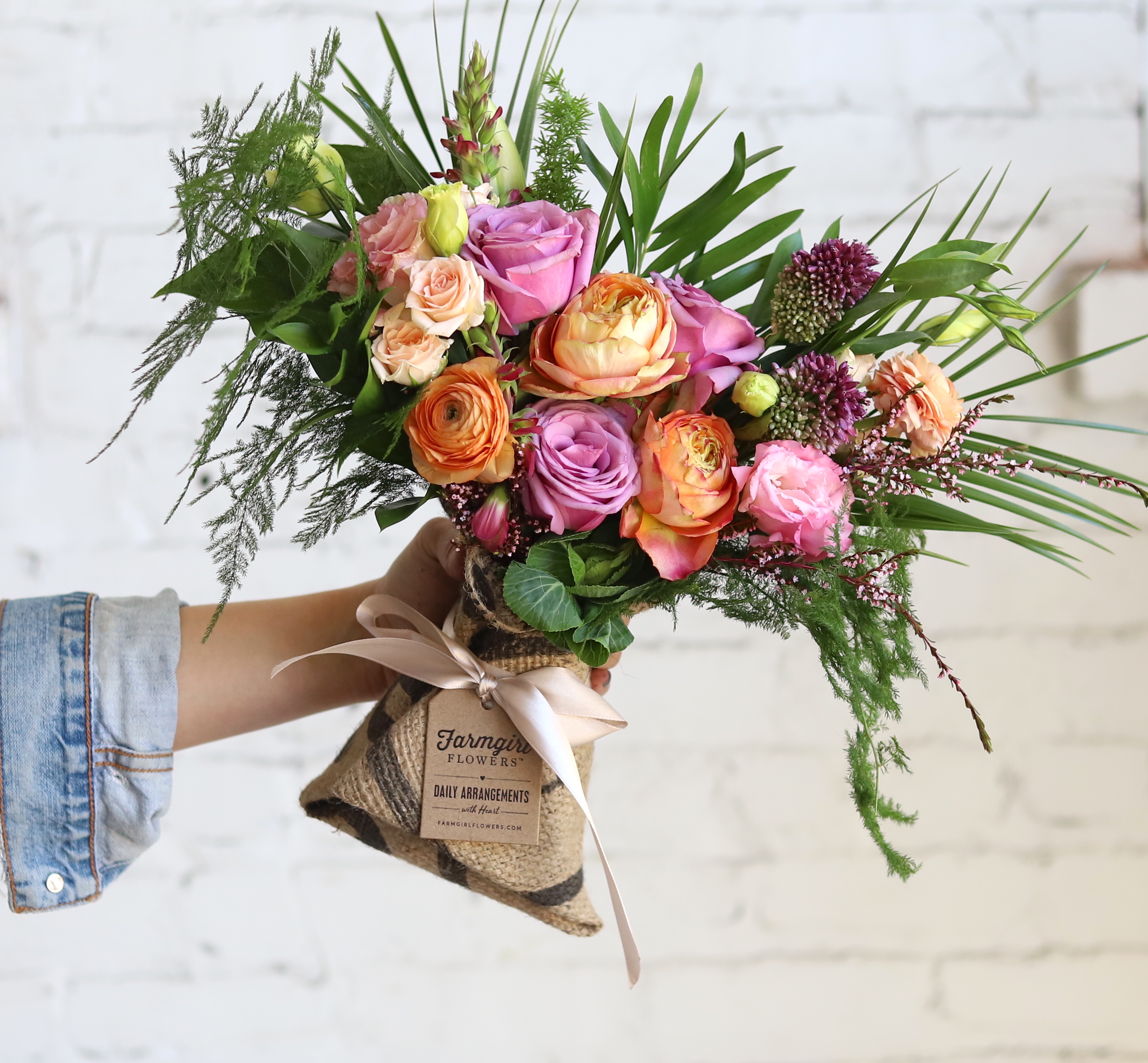 Farmgirl Flowers sells 6,000 to 8,000 bouquets of flowers per week. 