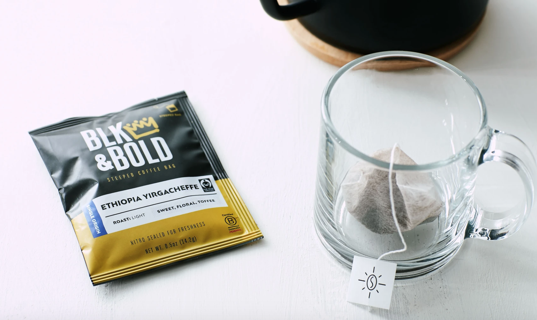 BLK & Bold x Steeped Partnership product image. 