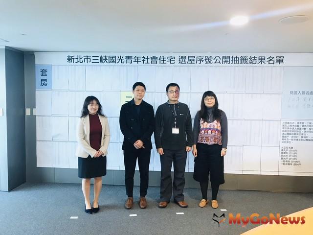 ▲三峽國光青年社會住宅抽籤結果出爐，最快5月簽約入住(圖：新北市政府)