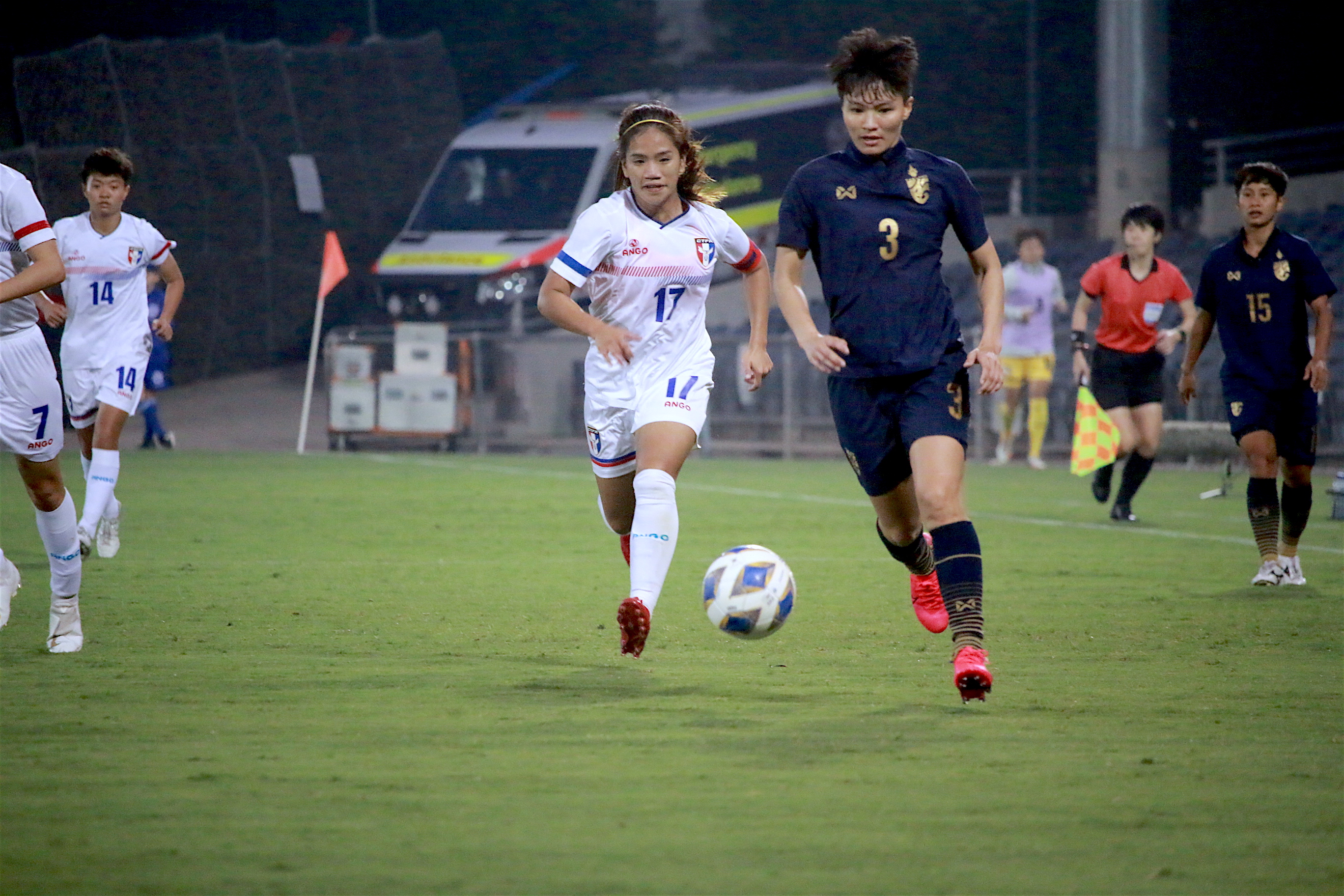 台灣木蘭足球聯賽 Yahoo奇摩運動 奧運女足旗開得勝丁旗破門擊敗泰國