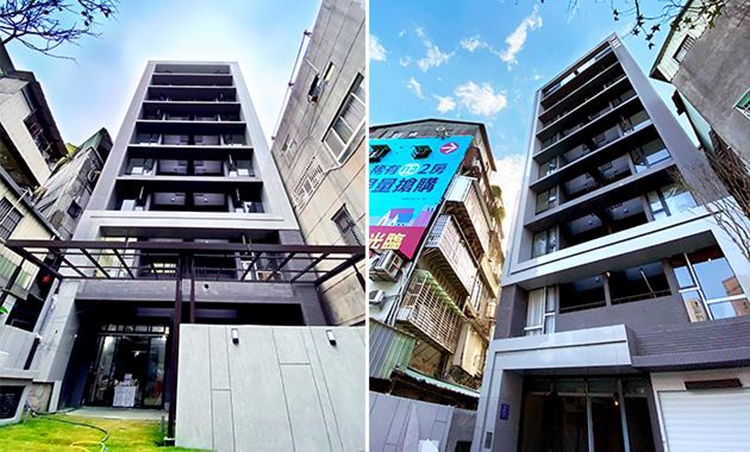 「欣聯東園綻」其兩房規劃與生活機能，恰好對應青年想在台北市購屋需求 (外觀實景照片)。