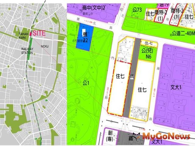▲台南市選定北區小東路與北門路交叉口公有土地，規劃興建公營住宅(圖：台南市政府)