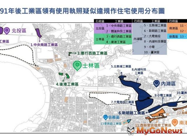 ▲台北市府都發局將依法查察違規工業住宅，呼籲民眾應確保建築物合法使用(圖：台北市政府)