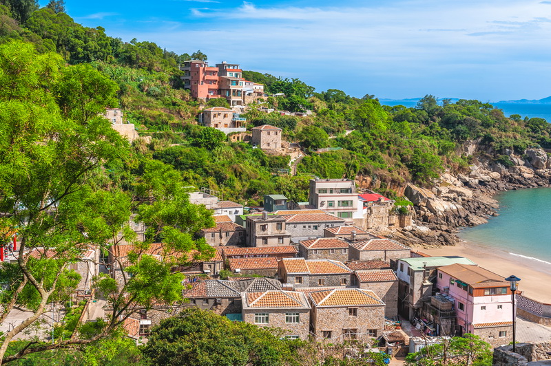 圖/南竿的津沙聚落，曾是馬祖最大的漁村之一，因村外有美麗細緻的金色沙灘（金沙）而得名。
