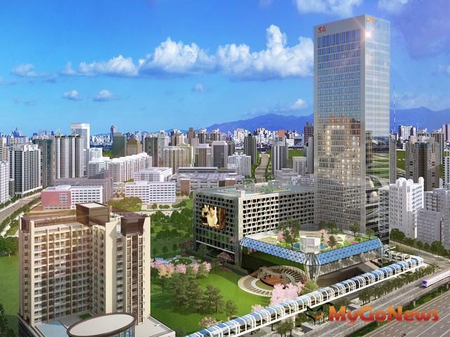 ▲林口媒體園區招商大滿貫,三立、東森、三井投資逾240億元,打造林口成為台灣坎城,圖為東森集團全球總部模擬圖(東森集團提供)