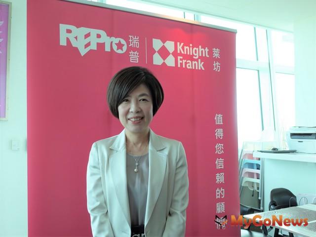 ▲瑞普萊坊總經理劉美華表示，工業地產交易超熱，勝華中工廠以8.4億順利標脫