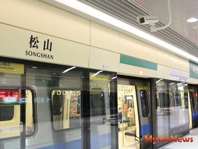 ▲好時價：根據各個社區的生活機能分數，透過地理資訊系統觀察，發現最好的生活機能落在捷運松山站