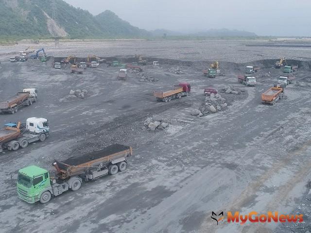 ▲建商注意 水利署疏濬3000萬公噸，砂石場庫存增加供應穩定(圖：經濟部)