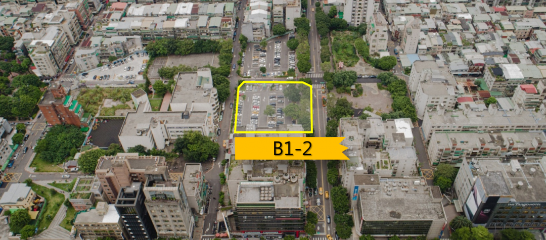 ▲兒福B1-2基地位於忠孝東路五段275巷以東、虎林街120巷以南、松信路以西所圍成街廓。(國家住都中心提供)