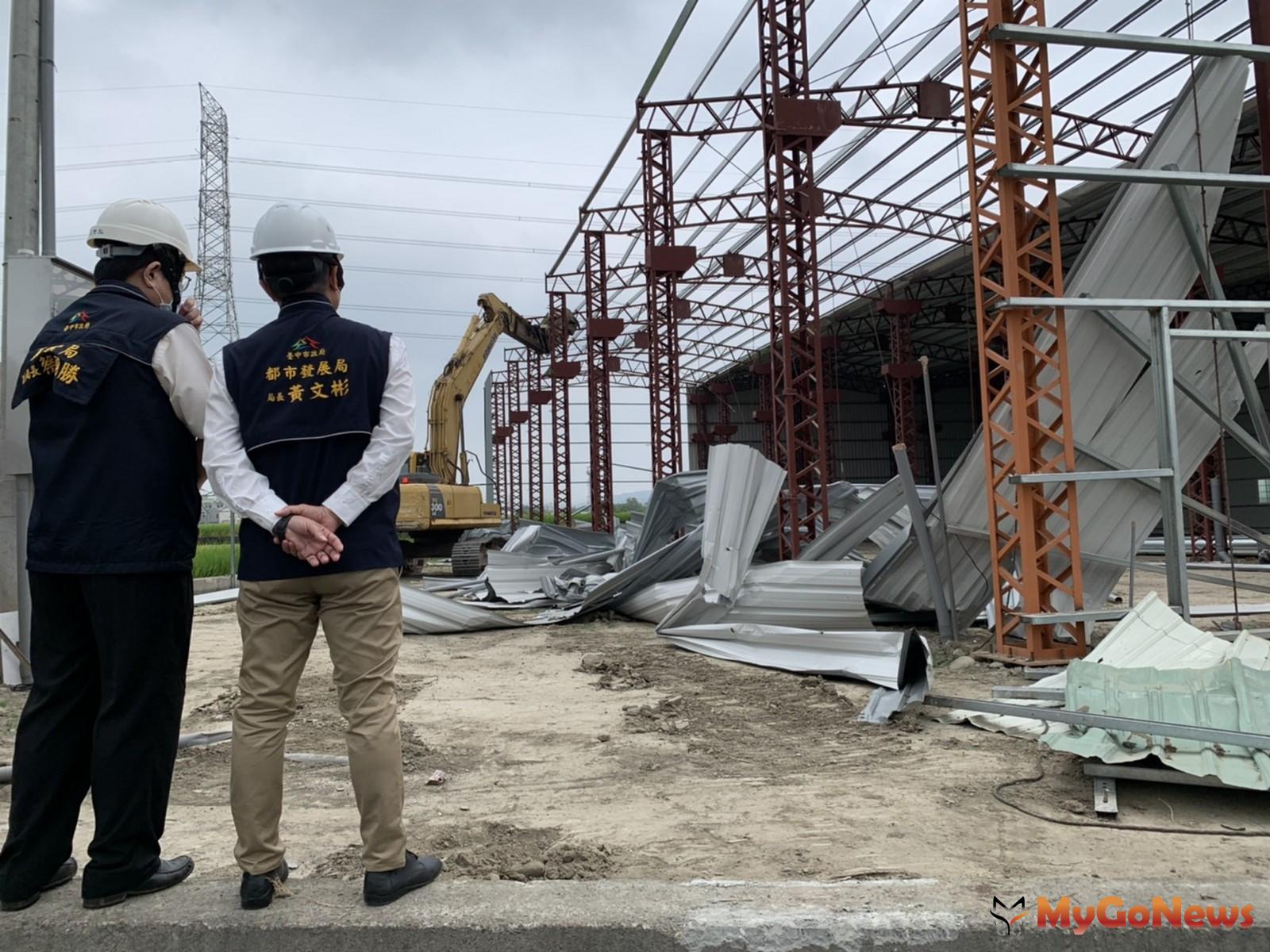 ▲強制拆除農地新增違建工廠，中市府：捍衛農地合法使用(圖：台中市政府)