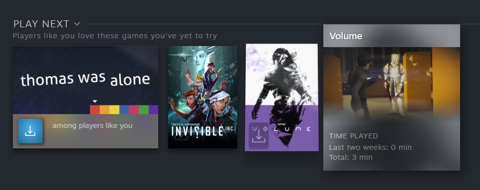 Steam 'Play Next' queue