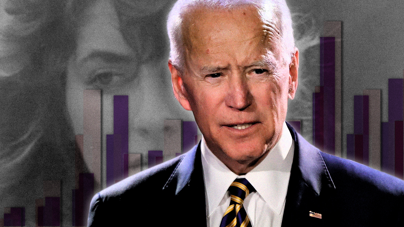 Joe Biden and Tara Reade. (Photo illustration: Yahoo News; photos: AP, Getty Images, via Twitter)