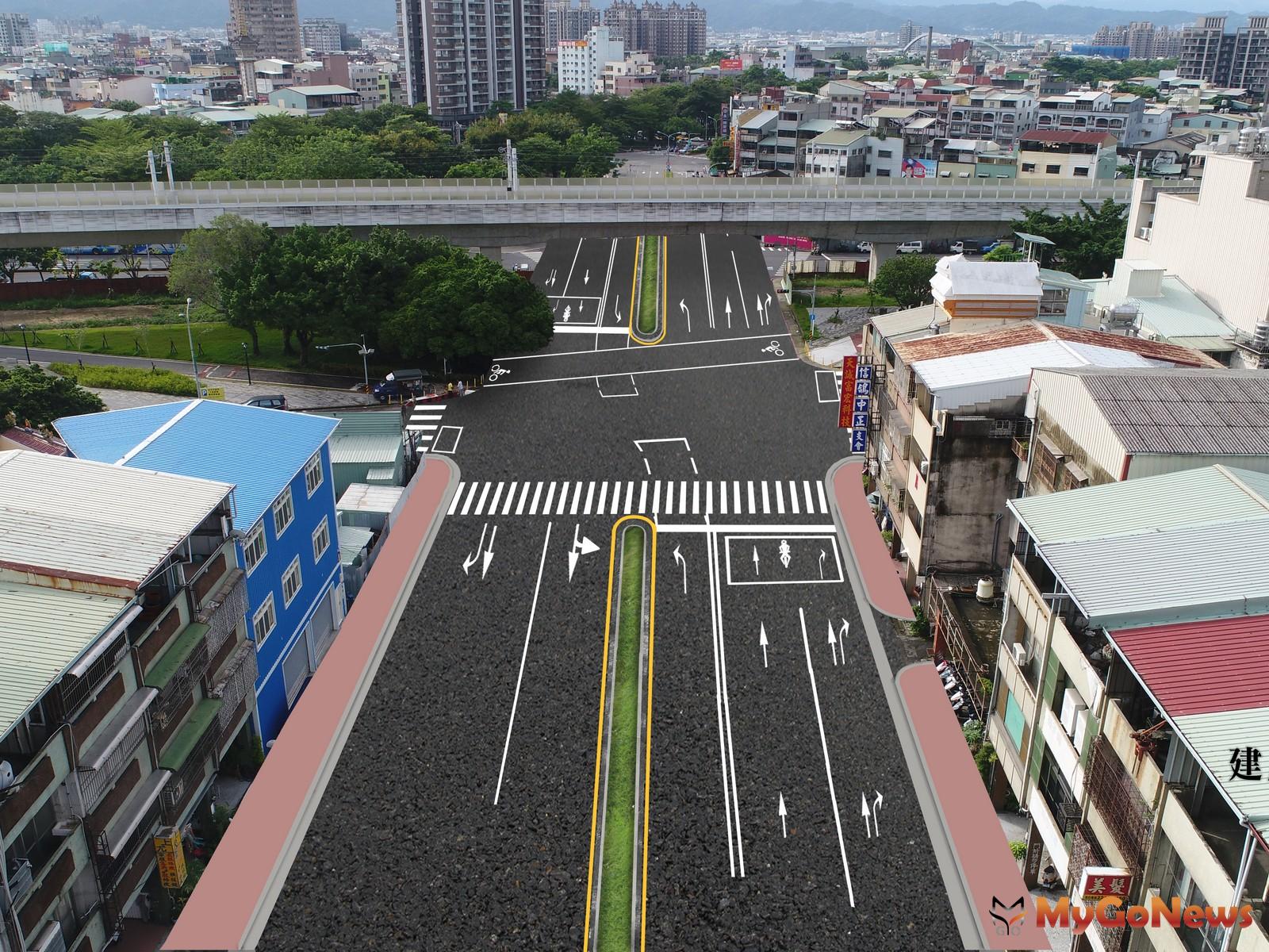 ▲東區建成路地下道填平後示意圖(圖：台中市政府)