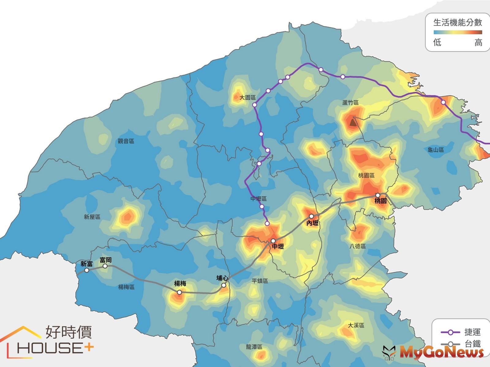 ▲桃園市生活機能，蘆竹南崁是老牌潛力股！(圖：好時價)
