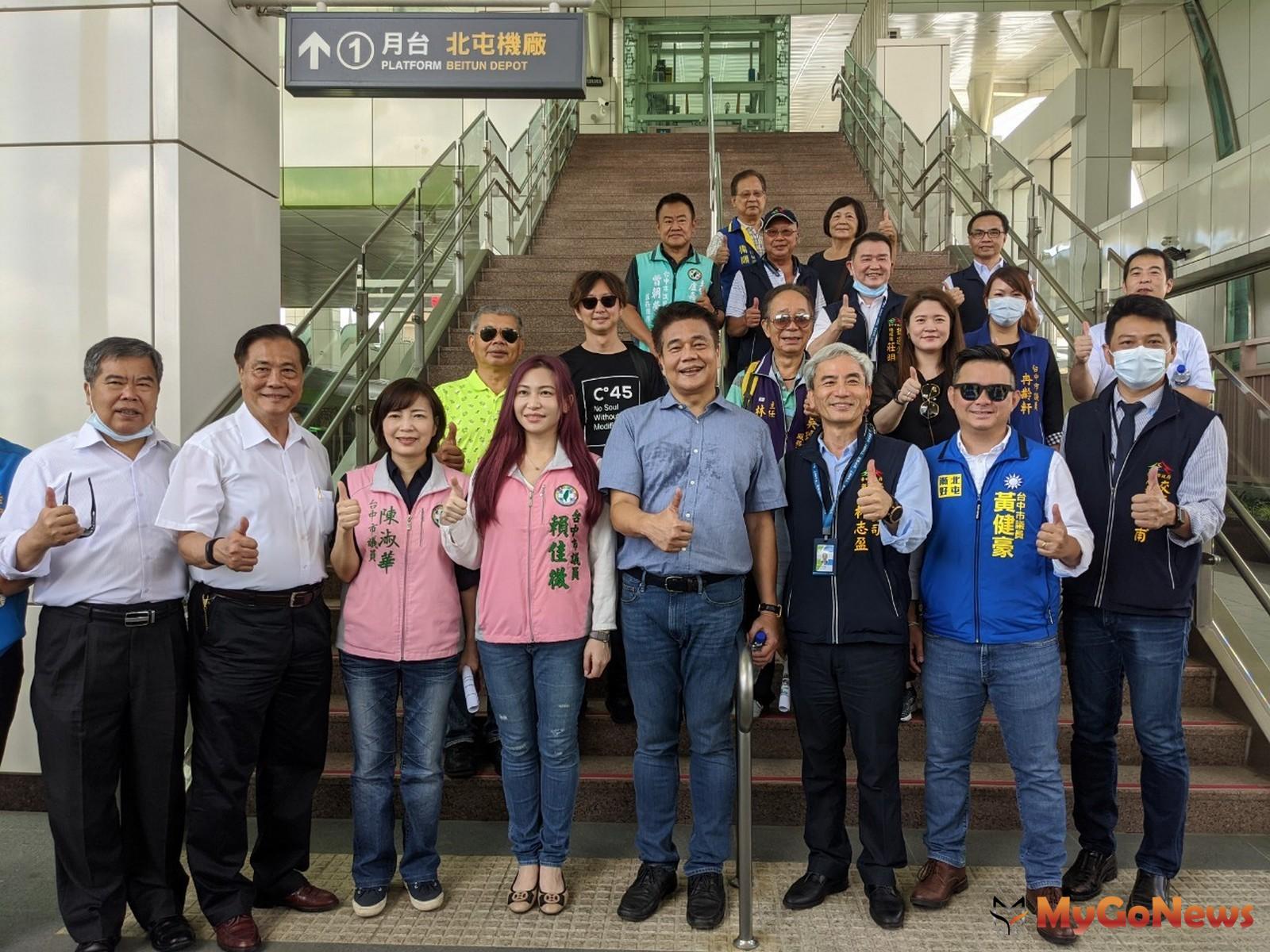 ▲捷運綠線力拼年底通車，中市議會考察肯定市府努力(圖：台中市政府)